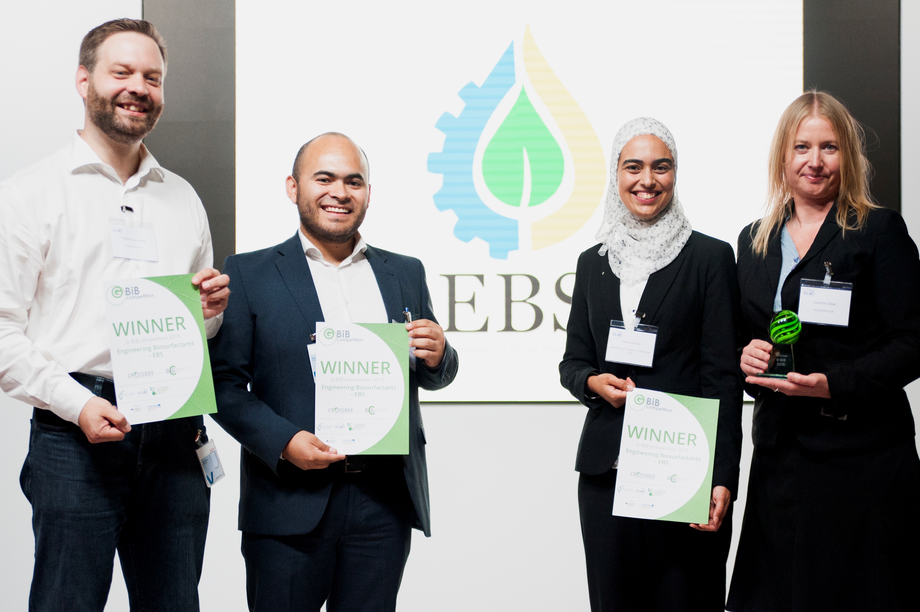 photo of G-BiB award winners EBS - Egineering Biosurfactants